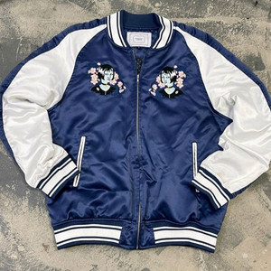 로맨틱크라운 스카잔 스카쟌 자수 블루종 105/XL