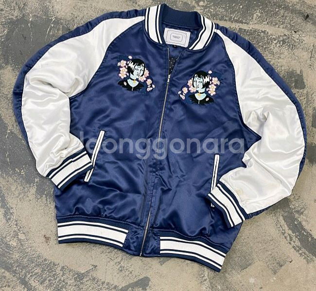 로맨틱크라운 스카잔 스카쟌 자수 블루종 105/XL--1
