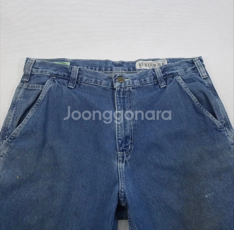 칼하트 싱글니 카펜터 데님 팬츠 34/32--3