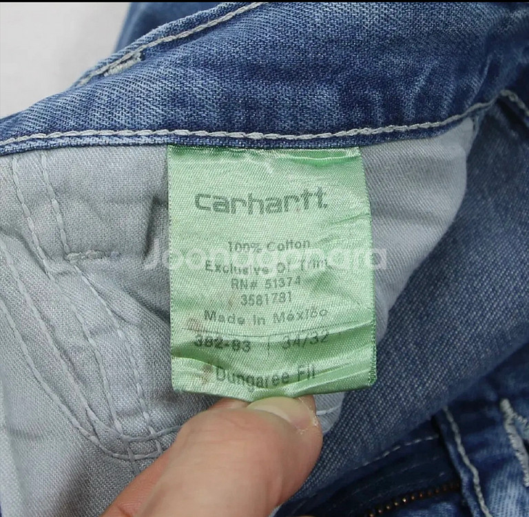 칼하트 싱글니 카펜터 데님 팬츠 34/32--5