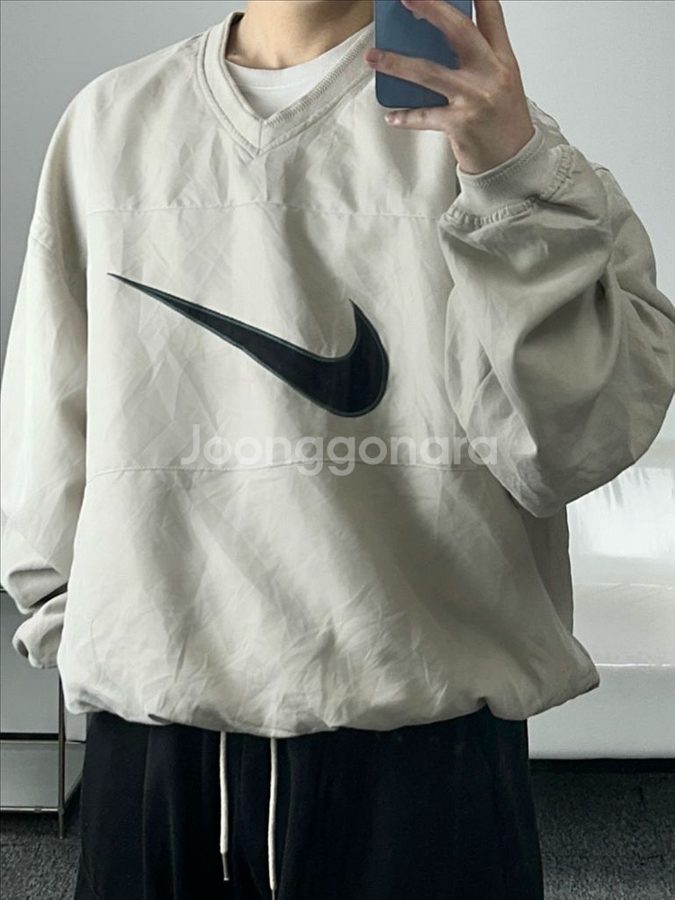 나이키 빅로고 오버핏 웜업 XL--3
