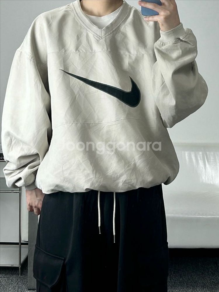 나이키 빅로고 오버핏 웜업 XL--4
