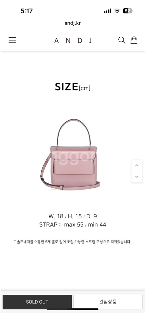 AND J 플랩 에이백 Acid PINK 판매합니다--5