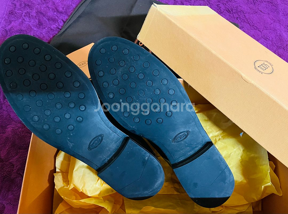 토즈TODS)곰마 모카 블랙로퍼드립니다--8