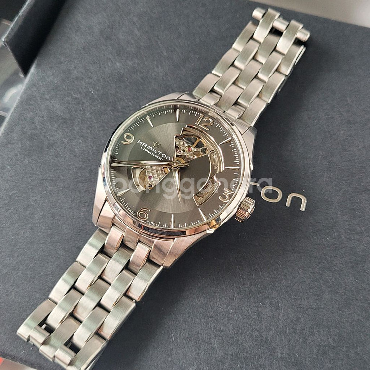 해밀턴 재즈마스터 오픈하트 신형 42mm 검판 오토매틱--4