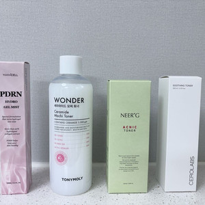 하라셀, 토니모리,니얼지, 세로랩스 토너 총4개