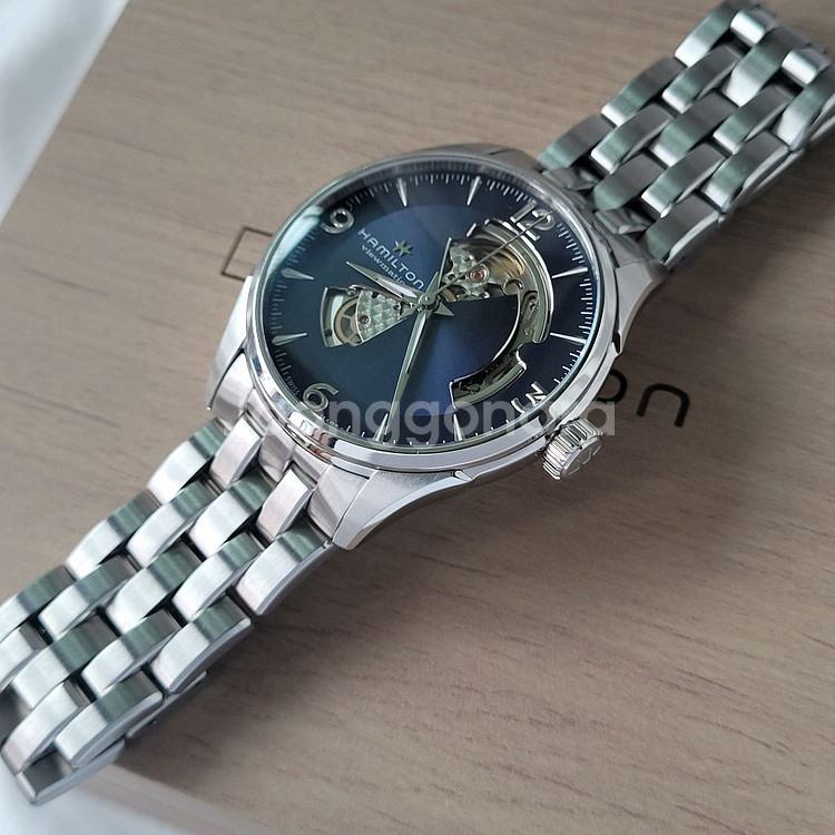 해밀턴 재즈마스터 오픈하트 신형 청판 42mm--7