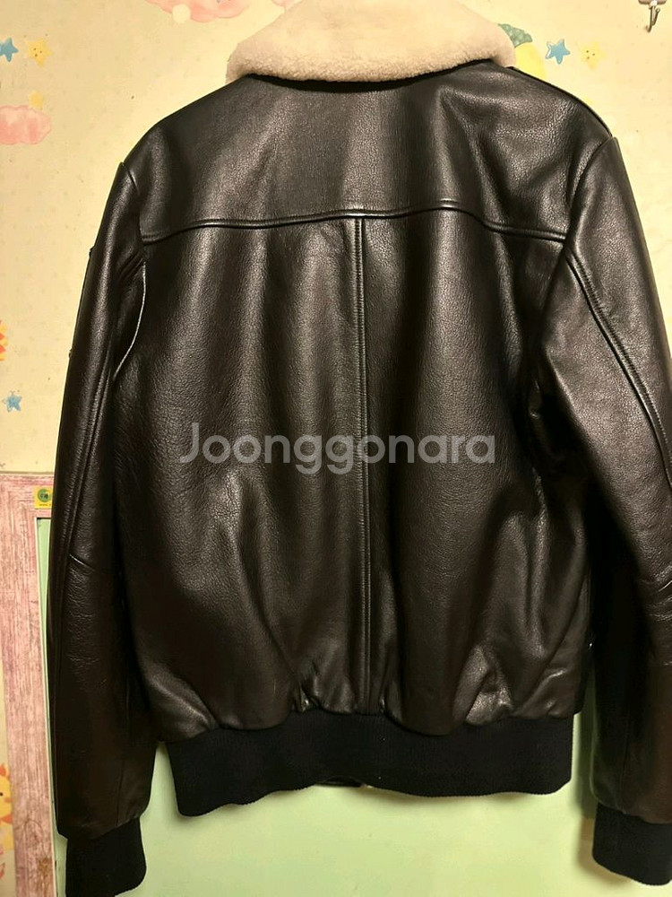 무스너클 무스탕 가죽 자켓 S--1