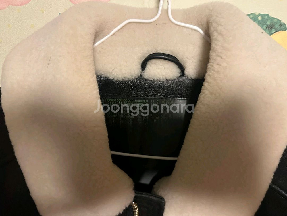 무스너클 무스탕 가죽 자켓 S--3