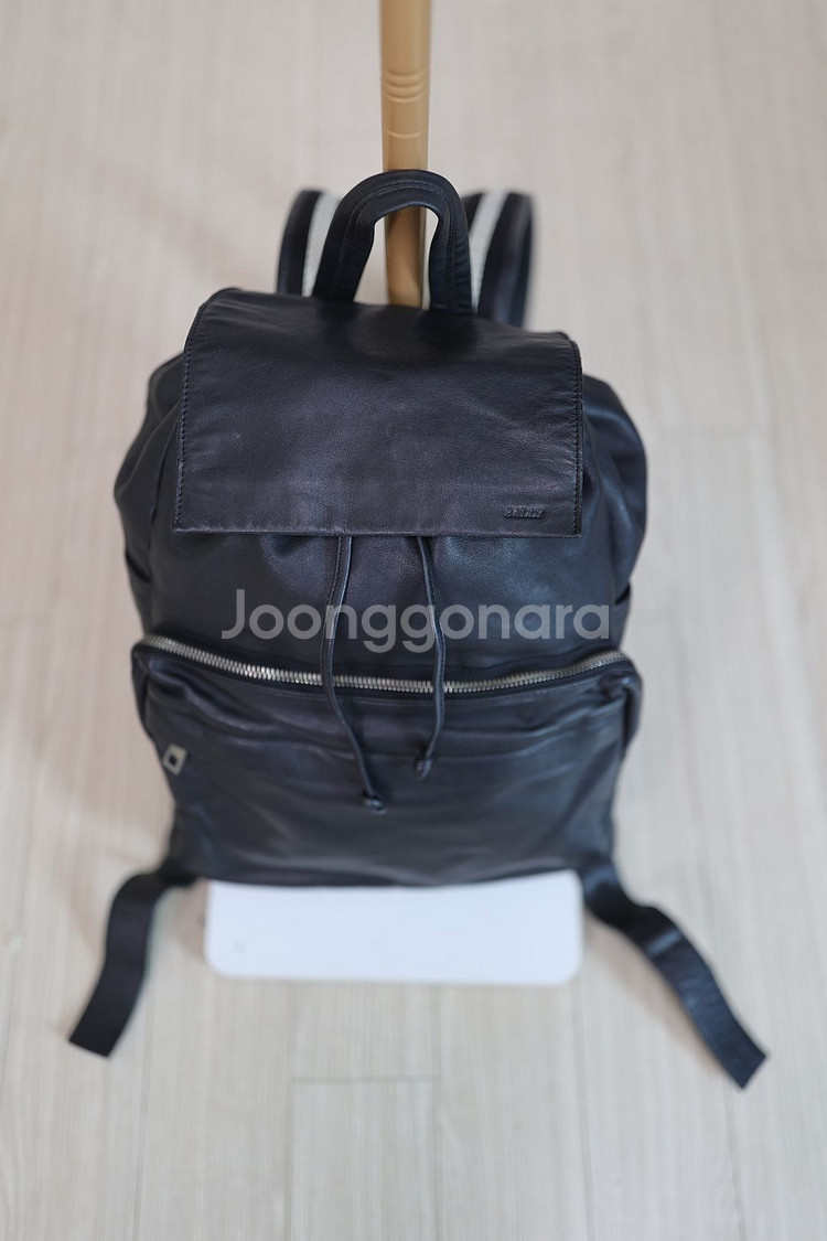 [정품] 발리(BALLY) 블랙 천연가죽 백팩--1