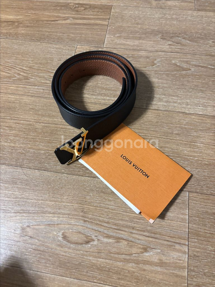 (급처)루이비통 LV 이니셜 벨트 블랙/브라운--0