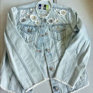 MSGM 플라워 데님 자켓