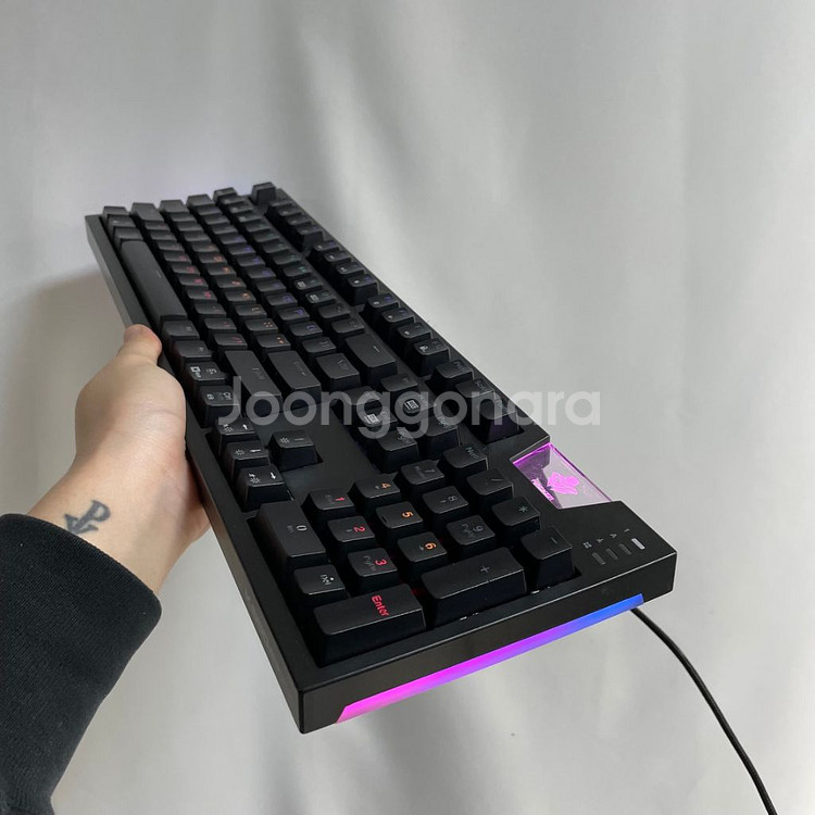 앱코해커 K660ARC 블랙 광축 게이밍 기계식 키보드--2