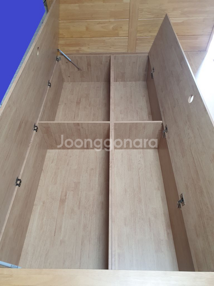 리바트 퀸사이즈 친환경 수납 원목침대 메모리폼 매트리스--5