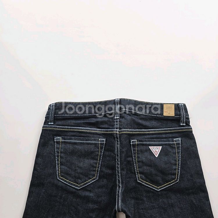 게스 청바지 7부 약스판 데님 사이즈27 R0886--1