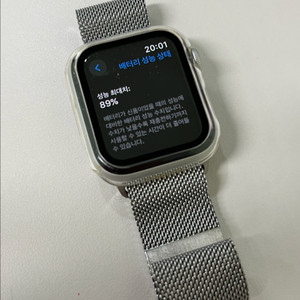 애플워치 se 40mm 실버 (+정품 스트랩 2개)
