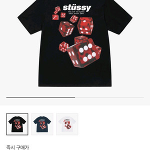 (M/L) 스투시 롤러스 티셔츠 블랙