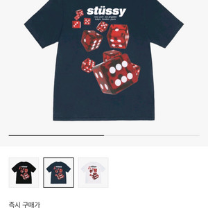 (L) 스투시 롤러스 티셔츠 네이비