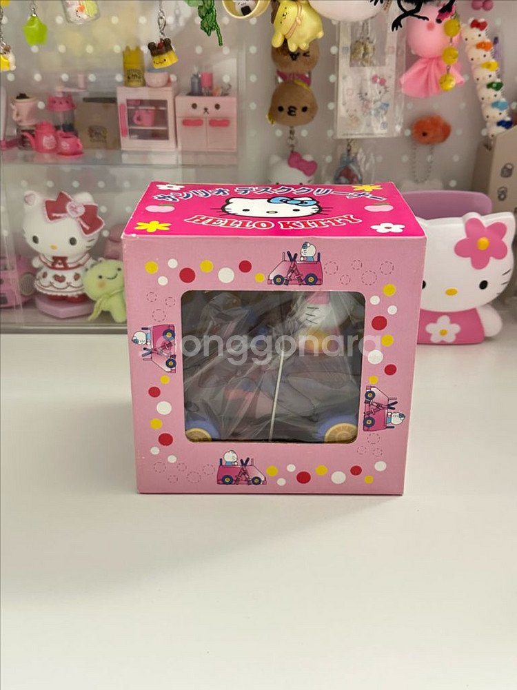 새상품)고전 키티 책상 데스크 클리너 청소 빗자루 핑크--0