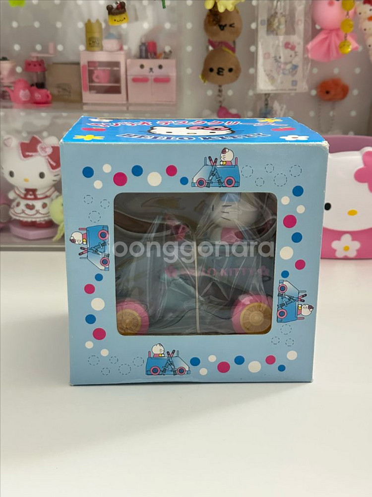 새상품)고전 키티 책상 데스크 클리너 청소 빗자루 블루--0