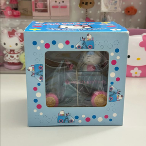 새상품)고전 키티 책상 데스크 클리너 청소 빗자루 블루