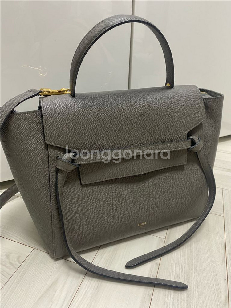 셀린느 벨트백 마이크로 사이즈 그레이--1