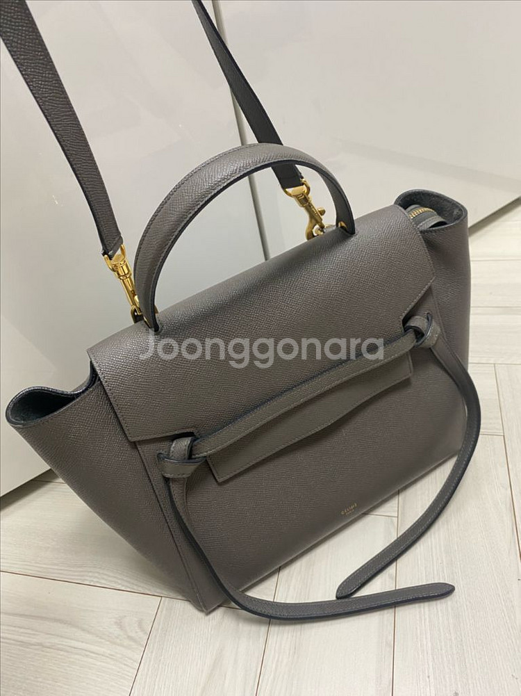 셀린느 벨트백 마이크로 사이즈 그레이--2