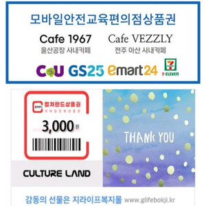 통합 편의점 교환권 3000원