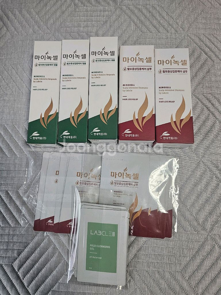 마이녹셀 탈모 앰플3개, 샴푸2개 및 증정품(새상품)--0