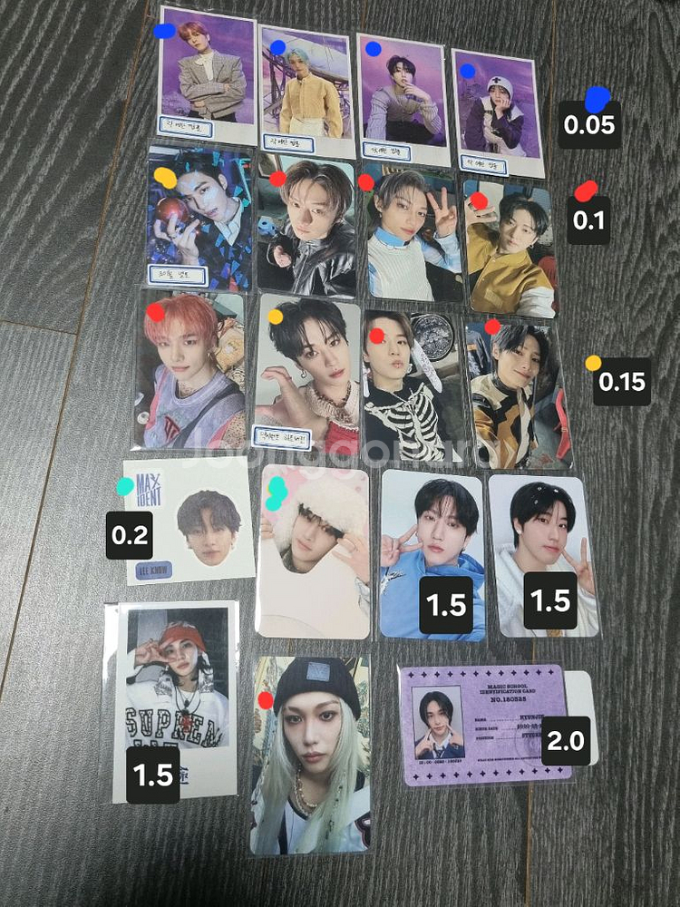 스트레이키즈 스키주 쿠션 키링 포토카드--1
