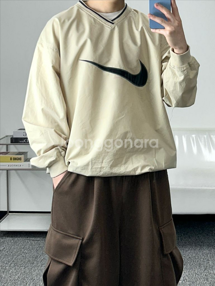 나이키 빅로고 오버핏 웜업 XL--4