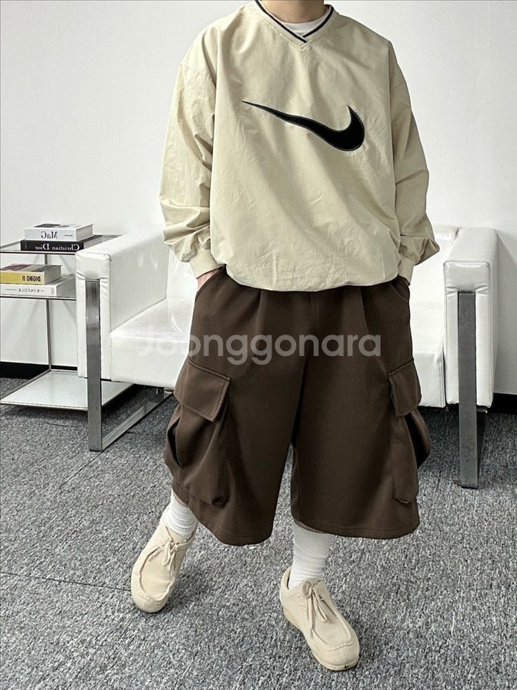 나이키 빅로고 오버핏 웜업 XL--2