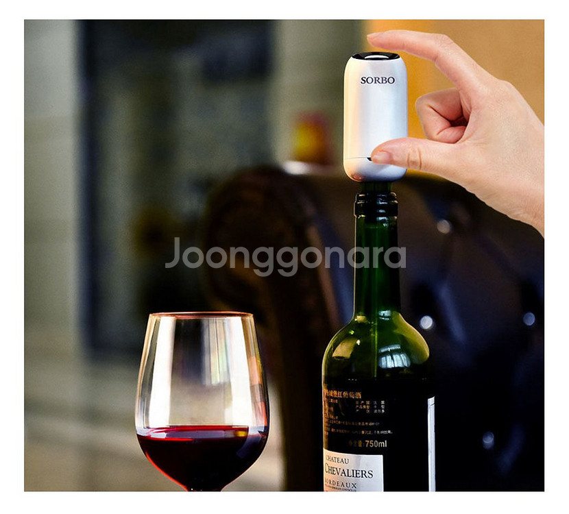 와인소믈리에 에어레이터(거치대포함)+자수정 스토퍼--0