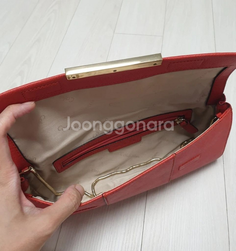 케빈클라인 소가죽 클러치--5