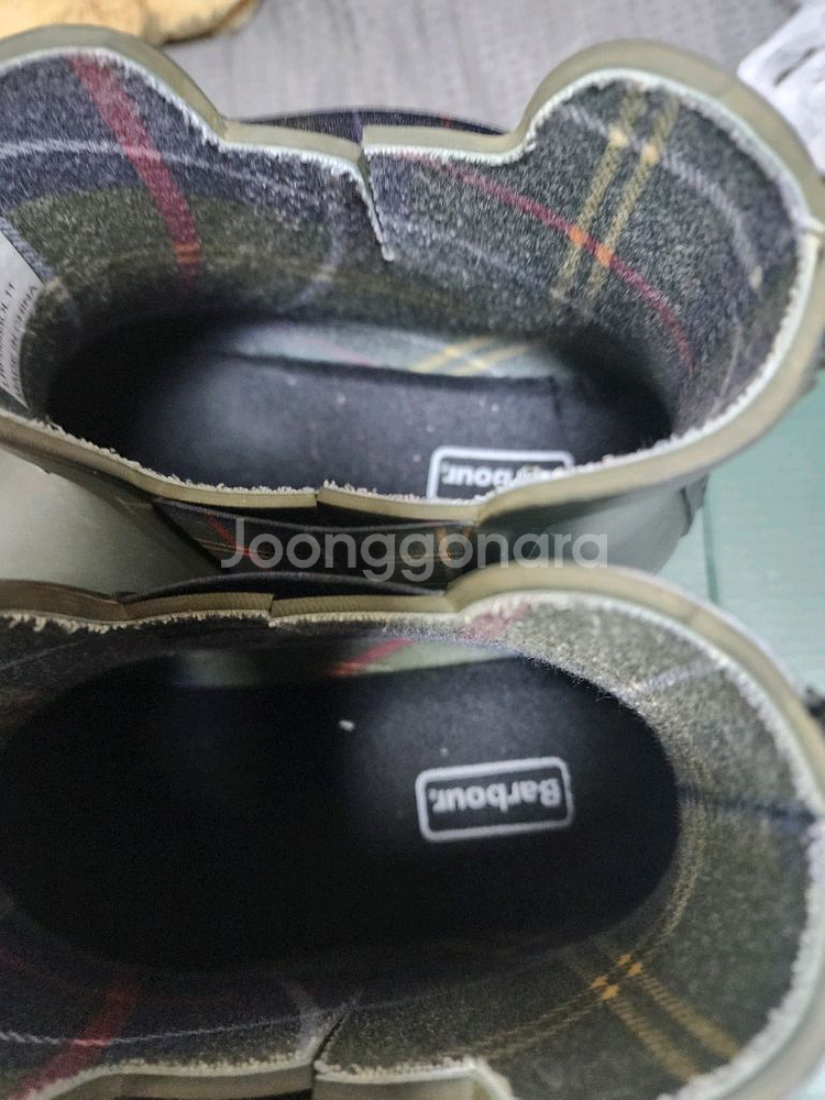 (W) 바버 킹햄 웰링턴 부츠 올리브 8사이즈 270--1