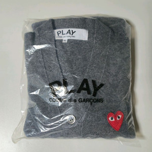 꼼데가르송 가디건 그래이 XL 새상품