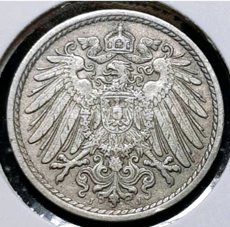 독일제국 1896년 5페닝.외국주화 주화 화폐 동전--0