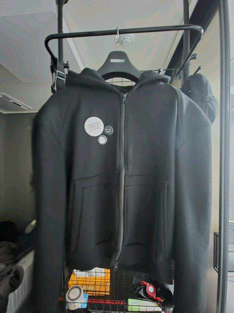 준느 T11 후드집업 Embroidery Logo Bl 이미지