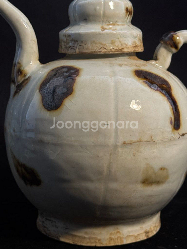 [골동품/도자기] 송대 백자 철화 주전자--3