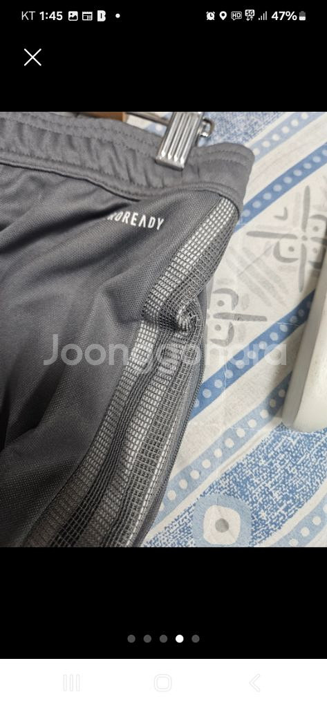 아디다스 축구복 사이드 지퍼형 허리32/34--2