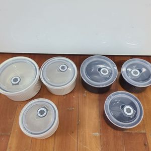 진공 도자기 반찬용기 일괄(새상품)