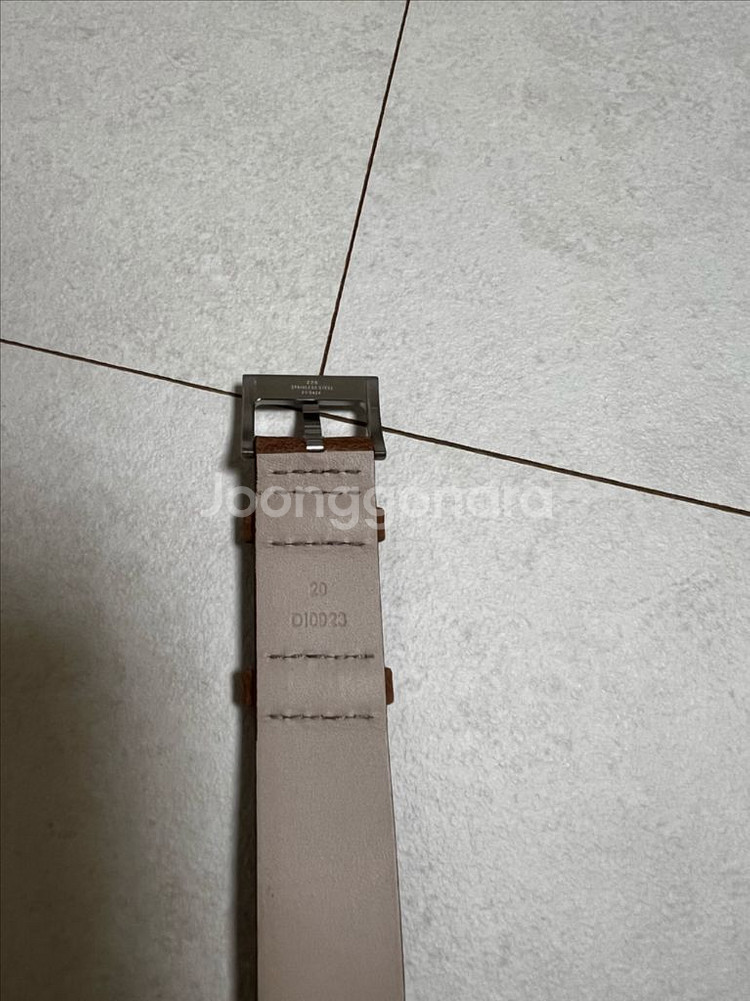 해밀턴 카키필드 20mm 정품 가죽 나토밴드 스트랩--4