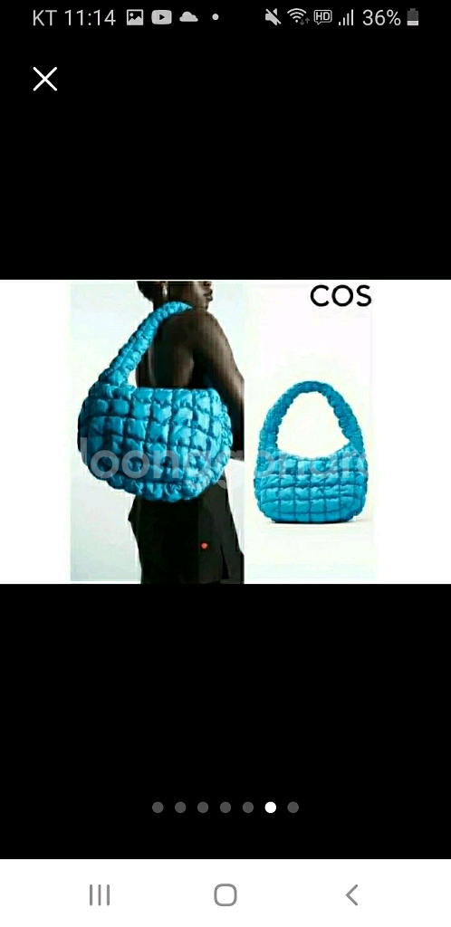 COS 코스 퀼티드미니백 새제품--5