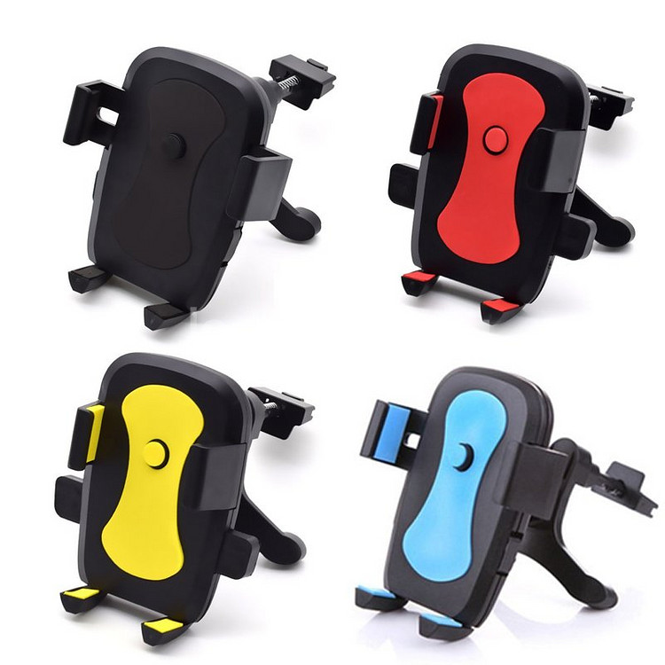 새 검정색 차량용 반자동 송풍구 거치대 핸드폰 안전운전--6