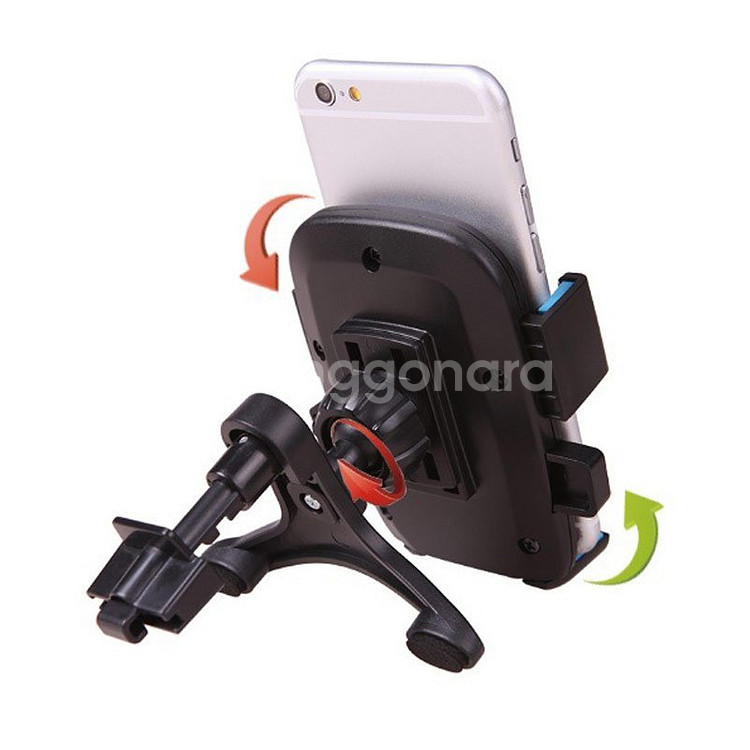 새 검정색 차량용 반자동 송풍구 거치대 핸드폰 안전운전--3