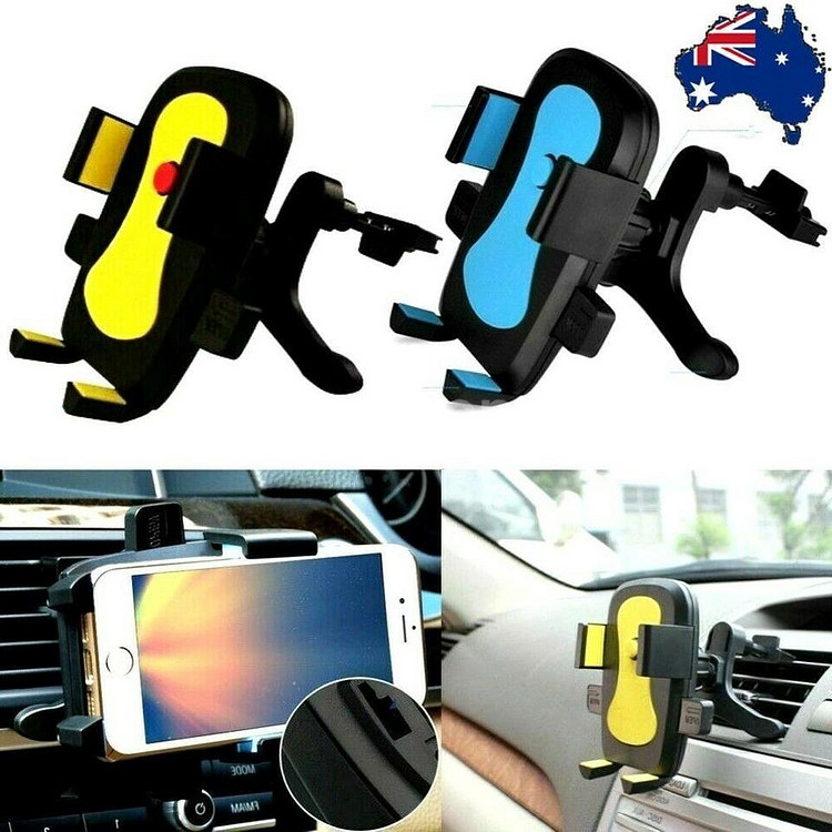 새 검정색 차량용 반자동 송풍구 거치대 핸드폰 안전운전--5