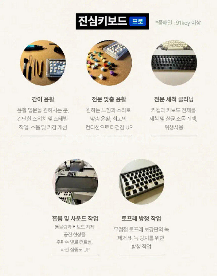 진심 PPS 커스텀 체리 MX 저소음 적축 풀윤활--4