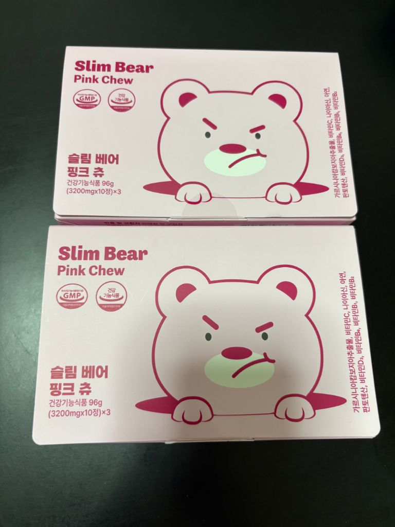 리뉴얼 슬림베어츄 슬베츄 핑츄 핑크츄 1박스