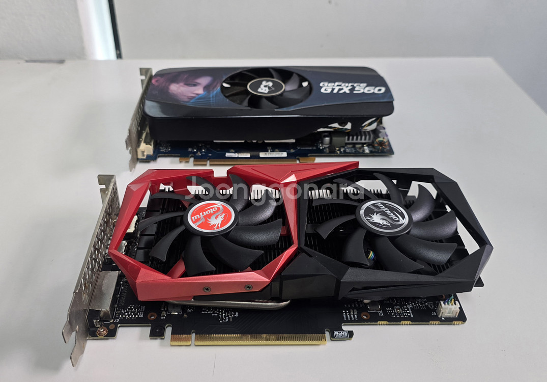 컬러풀 GTX1050TI 4G 그래픽카드 2개 일괄--0