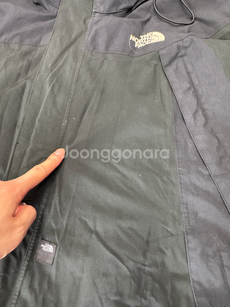 노스페이스 고어텍스 멀티 지퍼 바람막이 XL--5
